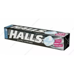 HALLS DROPS EXTRA STRONG...