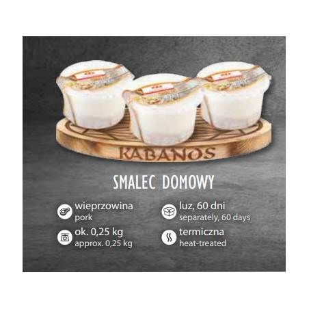 Smalec domowy 250g  / KABANOS
