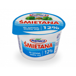 PIĄTNICA Śmietana 12% 200g