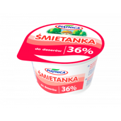 PIĄTNICA Śmietana 36% 200g