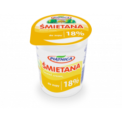 PIĄTNICA Śmietana 18% 400g